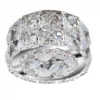 Stropn� z�pustn� bodov� sv�tidlo AZzardo Ester 2 chrome AZ1451 GU10 1x50W IP20 10cm chromov�