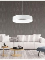 NOVA LUCE závěsné svítidlo RANDO matný bílý hliník a akryl LED 42W 230V 3000K IP20 6167205 NOVA LUCE závěsné svítidlo RANDO matný bílý hliník a akryl LED 42W 230V 3000K IP20 6167205