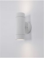 NOVA LUCE venkovn� n�st�nn� sv�tidlo LIMBIO b�l� akryl sklen�n� difuzor GU10 2x7W bez ��rovky IP44 sv�tlo nahoru a dol� 9010621