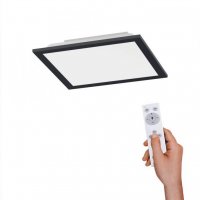 LEUCHTEN DIREKT is JUST LIGHT LED stropn� sv�tidlo hranat� v �ern� s nastavitelou barvou sv�tla a funkc� stm�v�n� 2700-5000K