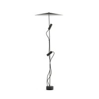 FARO CLAP 1266 stojac� lampa, �ern� 2x6W 3000K 38st. se st�n�tkem