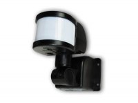 Pohybov� �idlo LX48A �ern� IP44 pro venkovn� osv�tlen� s mont�� na plochou ze�