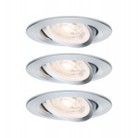 PAULMANN LED vestavn� sv�tidlo Nova GU10 Flat v�klopn� 3x4,9W 230V 2700K hlin�k brou�en�