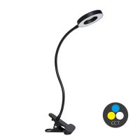Ecolite LED stoln� lampa 8W stm�vateln� 300lm 3CCT �ern� LU15A-CR