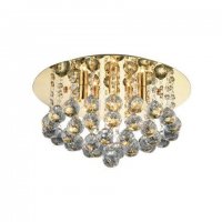 Stropn� p�isazen� sv�tidlo AZzardo Bolla 38 gold AZ3083 G9 5x40W IP20 38cm zlat�