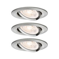 PAULMANN LED vestavn� sv�tidlo Nova GU10 Flat v�klopn� 3x4,9W 230V 2700K kov kart��ovan�