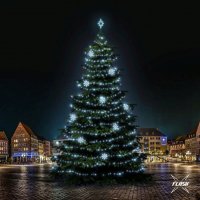 LED světelná sada na stromy vysoké 21-23m, ledová bílá s Flash, dekory 8EFD08 LED světelná sada na stromy vysoké 21-23m, ledová bílá s Flash, dekory 8EFD08