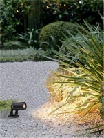 NOVA LUCE venkovn� sv�tidlo s bodcem DESTRY �ern� hlin�k a �ir� sklo pl�stvov� difuzor proti osln�n� GU10 1x10W 220-240V bez ��rovky IP54 9136184