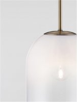 NOVA LUCE závěsné svítidlo CHRYSI mosazný zlatý kov a bílé sklo s přechody G9 1x5W 230V IP20 bez žárovky 9092822 NOVA LUCE závěsné svítidlo CHRYSI mosazný zlatý kov a bílé sklo s přechody G9 1x5W 230V IP20 bez žárovky 9092822