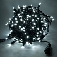 LED světelný řetěz 120LED černý kabel ledově bílá 10m EASY FIX LED světelný řetěz 120LED černý kabel ledově bílá 10m EASY FIX