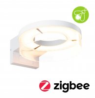 PAULMANN LED venkovní nástěnné svítidlo Smart Home Zigbee 3.0 Capea pohybové čidlo neláká hmyz IP44 231mm CCT 12,5W 230V bílá hliník PAULMANN LED venkovní nástěnné svítidlo Smart Home Zigbee 3.0 Capea pohybové čidlo neláká hmyz IP44 231mm CCT 12,5W 230V bílá hliník