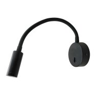 ACA Lighting n�st�nn� sv�tidlo LED 3W 3200K 190LM �ern� kov D8X36CM ALIS SF1501LEDB