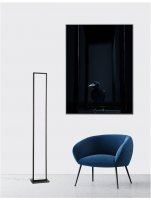 NOVA LUCE stojac� lampa WENNA matn� �ern� hlin�k a akryl LED 36W 230V 3000K IP20 9500812