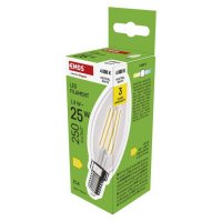 EMOS LED ��rovka Filament sv��ka / E14 / 1,8 W (25 W) / 250 lm / neutr�ln� b�l� ZF3D03