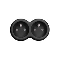 Solight rozbo�ka, 2x 10A, �ern� P104B