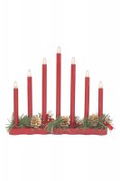 Markslöjd Hol červený svícen Markslöjd Hol červený svícen