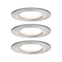 PAULMANN Vestavné svítidlo LED Nova kruhové 3x6,5W kov kartáčovaný nevýklopné 3-krokové-stmívatelné 934.94 P 93494 PAULMANN Vestavné svítidlo LED Nova kruhové 3x6,5W kov kartáčovaný nevýklopné 3-krokové-stmívatelné 934.94 P 93494