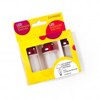 LED Blistr FILAMENT Muchom�rka �erven� 3 ��rovky 20V/0,2W