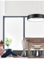 NOVA LUCE závěsné svítidlo RANDO černý hliník a akryl LED 42W 230V 3000K IP20 6167220 NOVA LUCE závěsné svítidlo RANDO černý hliník a akryl LED 42W 230V 3000K IP20 6167220