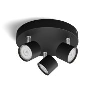 Philips Star bodov� LED sv�tidlo 3x4,5W 1500lm 2700K IP20 stm�vateln�, �ern�