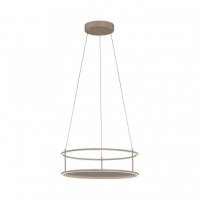 PAUL NEUHAUS LED z�v�sn� sv�tidlo CONTURA p�skov� barva, kruhov�, dotykov� se stm�va�em, s polic�, nastaviteln� v��ka 3000K