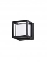 NOVA LUCE venkovn� n�st�nn� sv�tidlo AGOSTO �ern� hlin�k a akrylov� difuzor LED 6W 3000K 100-240V 120st. IP54 9207616