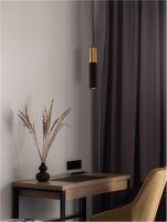 NOVA LUCE závěsné svítidlo POGNO černá a zlatý hliník GU10 1x10W IP20 220-240V bez žárovky 9911523 NOVA LUCE závěsné svítidlo POGNO černá a zlatý hliník GU10 1x10W IP20 220-240V bez žárovky 9911523