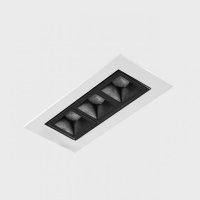 KOHL-Lighting NSES TILT zapu�t�n� sv�tidlo s r�me�kem 123x58 mm b�l�-�ern� 6 W CRI 90 2700K PUSH