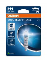 OSRAM H1 12V 55W P14.5s Cool Blue INTENSE NextGen. 5000K +100% 64150CBN-1BL