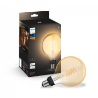 Philips HUE white LED Filament ��rovka E27 G125 7W 550lm 2100K IP20, stm�vateln�