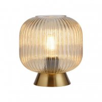 JUST LIGHT Kolekce Sch�ner Wohnen stoln� lampa NAMI, jantar, E27, vhodn� pro LED ��rovky