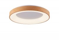 AZzardo SANTANA stropn� sv�tidlo LED 80W 4800lm 3000-6500K 80cm IP20, d�ev�n� dekor + ovlada�