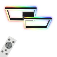 BRILONER RGB CCT LED stropn� sv�tidlo, 64 cm, 40 W, 3600 lm, �ern� BRILO 3753-015