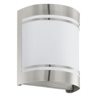 EGLO Venkovn� n�st�nn� sv�tidlo CERNO se bude hezky vyj�mat na modern�ch domc�ch. Kombinace nerez oceli a matn�ho skla p�sob� mo