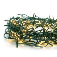 ACA Lighting V�no�n� osv�tlen� 700 LED �et�z 5cm rozte� super tepl� b�l�, v�etn� nap�jen� + prodlou�iteln� max 2 sady, IP44 35m zelen� kabel X087001211