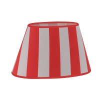 LEUCHTEN DIRECT Stínítko na lampu, červená-bílé, oválné LD 80240-14 LEUCHTEN DIRECT Stínítko na lampu, červená-bílé, oválné LD 80240-14