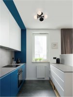 NOVA LUCE stropn� sv�tidlo PIELO �ern� kov op�lov� sklo G9 4x5W 230V IP20 bez ��rovky 9043316