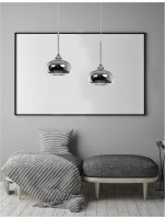 NOVA LUCE závěsné svítidlo CIOTO kov chrom venku bílý chrom uvnitř E14 1x5W IP20 bez žárovky 5704801 NOVA LUCE závěsné svítidlo CIOTO kov chrom venku bílý chrom uvnitř E14 1x5W IP20 bez žárovky 5704801