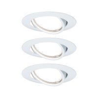 PAULMANN Vestavn� sv�tidlo LED Base kruhov� 3x5W b�l� v�klopn� 3-krokov�-stm�vateln� 934.27 P 93427