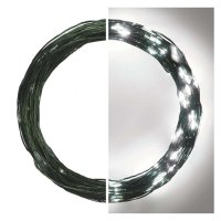 EMOS LED v�no�n� nano �et�z zelen�, 15 m, venkovn� i vnit�n�, studen� b�l�, �asova� D3AC05