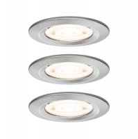 PAULMANN LED vestavn� sv�tidlo Nova GU10 Flat nev�klopn� IP44 3x4,9W 230V 2700K kov kart��ovan�