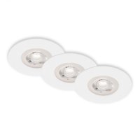 BRILONER LED vestavn� sv�tidla, pr.9 cm, 3x LED, 4,9 W, 480 lm, b�l� BRI 7036-036