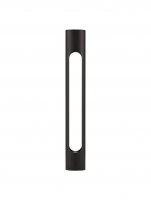 NOVA LUCE venkovn� sloupkov� sv�tidlo ELLERY �ern� hlin�k a akryl LED 12W 3000K 100-240V IP65 9100917