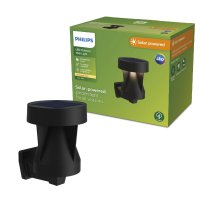 Philips Avery venkovní solární nástěnné LED svítidlo 1,8W 200lm 2700K IP44, černé Philips Avery venkovní solární nástěnné LED svítidlo 1,8W 200lm 2700K IP44, černé