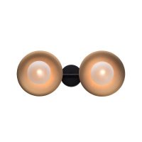 ACA Lighting n�st�nn� sv�tidlo 2XG9 mosaz / �ern� kov + sklo 20X47X18CM LAYLA HL4322W47BB