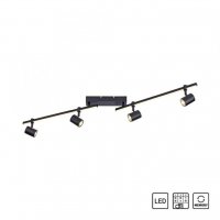 PAUL NEUHAUS LED stropní svítidlo 4 ramenné LED černá otočné s paměťovou funkcí 3000K PAUL NEUHAUS LED stropní svítidlo 4 ramenné LED černá otočné s paměťovou funkcí 3000K