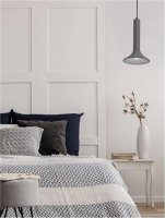 NOVA LUCE z�v�sn� sv�tidlo DYLAN �ed� beton E14 1x5W 230V IP20 bez ��rovky 9540206