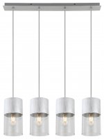 Rabalux závěsné svítidlo Zelkova E27 4x MAX 40W polírovaný hliník 3156 Rabalux závěsné svítidlo Zelkova E27 4x MAX 40W polírovaný hliník 3156