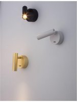 NOVA LUCE bodov� sv�tidlo CLIP �ern� hlin�k LED Philips 3W vyp�na� na t�le 3000K IP20 9030202