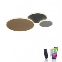 PAUL NEUHAUS Paul Neuhaus LED stropn� sv�tidlo Q-PIATO v�cebarevn� 3 kruhov� Smart Home ZigBee 2700-5000K PN 8007-70